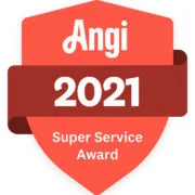 Angi 2021 Super Service Award badge for Inline Concrete MN